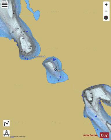 Skoi Lake depth contour Map - i-Boating App