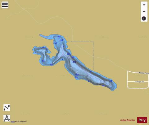St Marie Lake East depth contour Map - i-Boating App