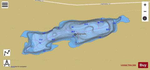 Stony Lake depth contour Map - i-Boating App