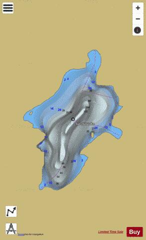 Succour Lake depth contour Map - i-Boating App