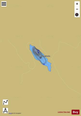 Summit Lake depth contour Map - i-Boating App
