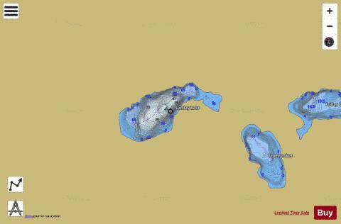 Sunday Lake depth contour Map - i-Boating App