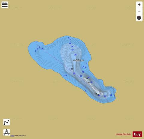 Suskeh Lake depth contour Map - i-Boating App