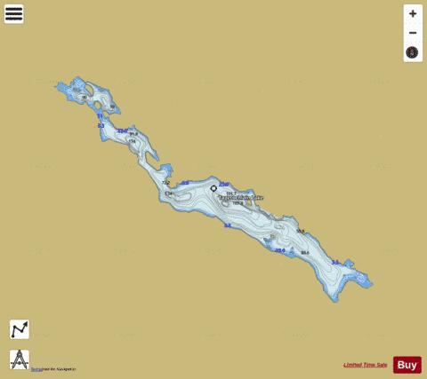 Tagetochlain Lake depth contour Map - i-Boating App