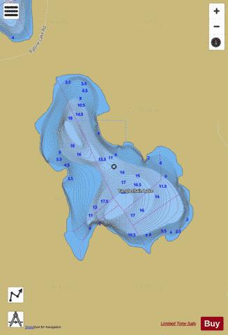 Tanglechain Lake depth contour Map - i-Boating App