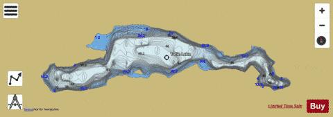 Tatin Lake depth contour Map - i-Boating App