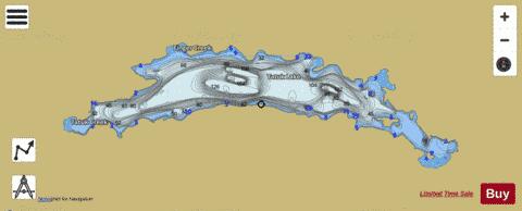 Tatuk Lake depth contour Map - i-Boating App