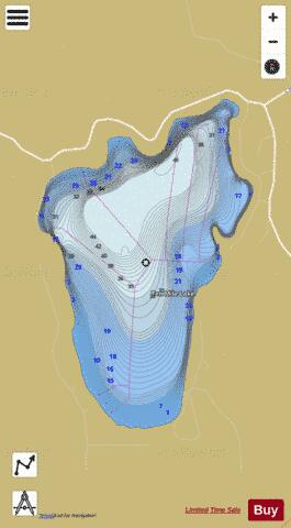 Ten Mile Lake depth contour Map - i-Boating App