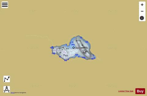 Tenquille Lake depth contour Map - i-Boating App