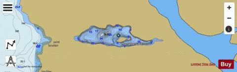 Thompson Lake depth contour Map - i-Boating App