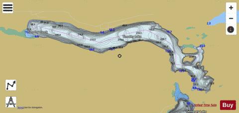 Timothy Lake depth contour Map - i-Boating App