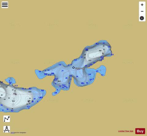 Tizgay Lake depth contour Map - i-Boating App