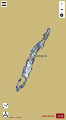 Tom Mackay Lake depth contour Map - i-Boating App