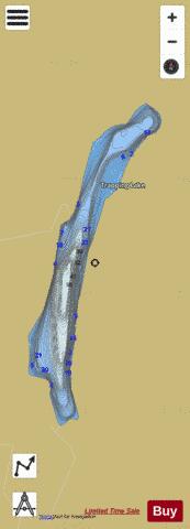 Trapping Lake depth contour Map - i-Boating App