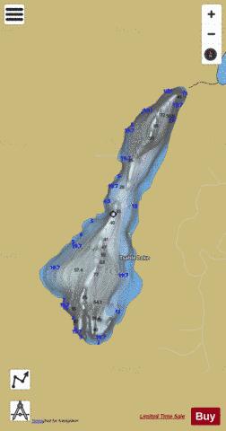 Tsable Lake depth contour Map - i-Boating App