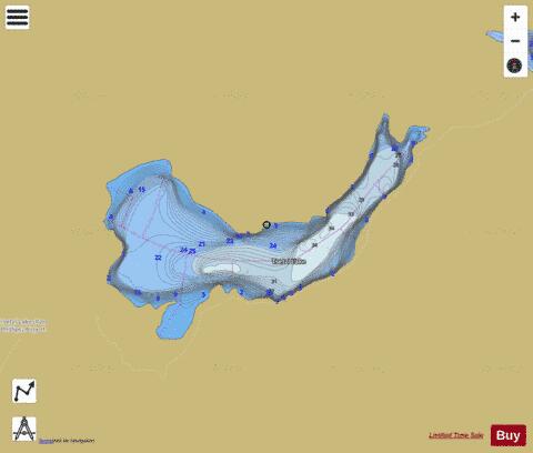 Tsetzi Lake depth contour Map - i-Boating App