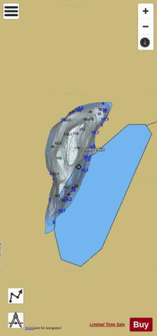Tsiko Lake depth contour Map - i-Boating App