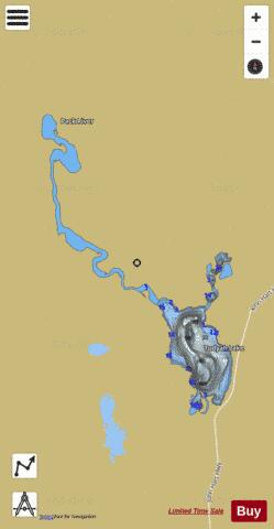 Tudyah Lake depth contour Map - i-Boating App