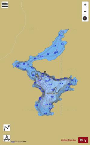 Twinkle Lake depth contour Map - i-Boating App