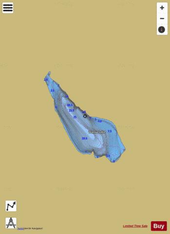 Wansa Lake depth contour Map - i-Boating App