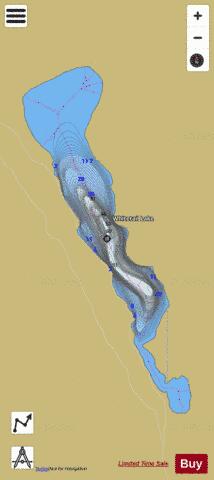 Whitetail Lake depth contour Map - i-Boating App