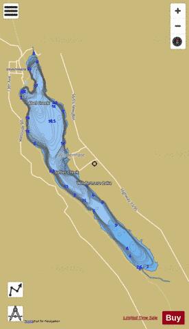 Windermere Lake depth contour Map - i-Boating App