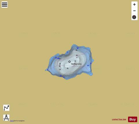 Yardley Lake depth contour Map - i-Boating App