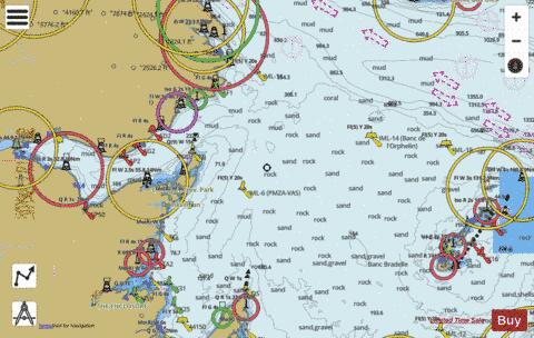 Baie des Chaleurs aux/to Iles de la Madeleine Marine Chart - Nautical Charts App