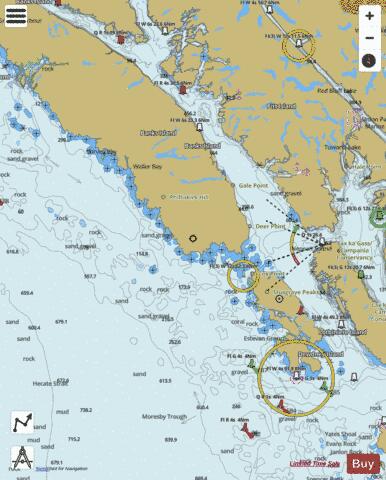 Principe Channel to/\xE0 Douglas Channel (Part 1) Marine Chart - Nautical Charts App