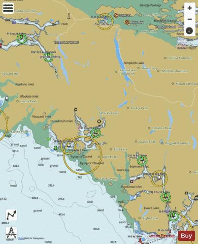 Nootka Sound to\� Quatsino Sound (part 2 of 2) Marine Chart - Nautical Charts App