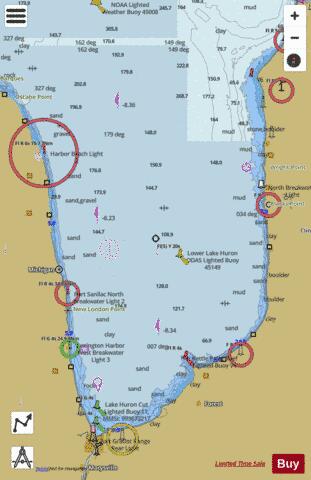 Lake Huron\Lac Huron (Southern Portion\Partie sud) Marine Chart - Nautical Charts App