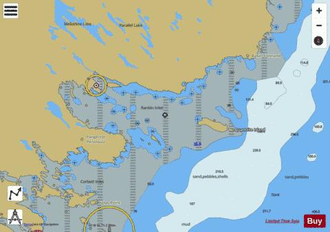 Marble Island to/a Rankin Inlet Marine Chart - Nautical Charts App