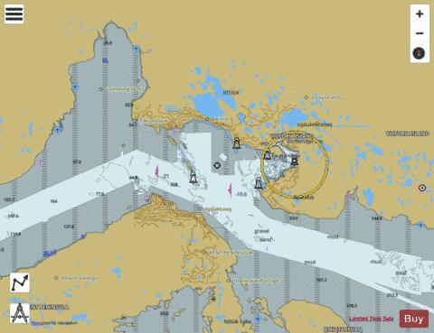 Approaches to / Approches a Cambridge Bay Marine Chart - Nautical Charts App