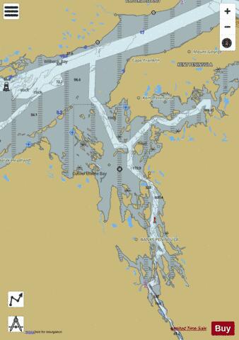 Bathurst Inlet - Northern Portion/Partie nord Marine Chart - Nautical Charts App