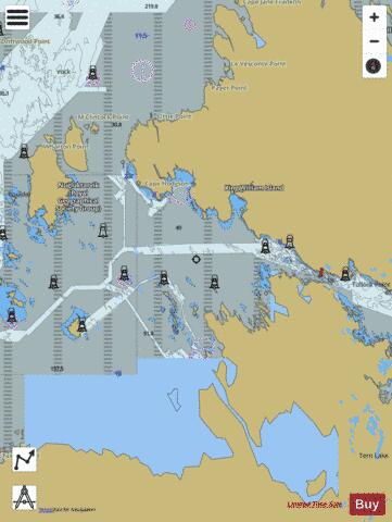 Simpson Strait to/a Storis Passage Marine Chart - Nautical Charts App