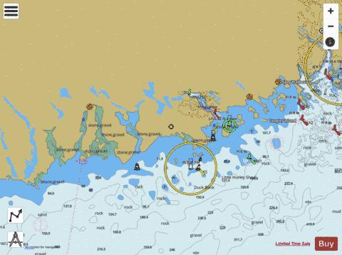 Taylors Head to/a Shut-in Island Marine Chart - Nautical Charts App