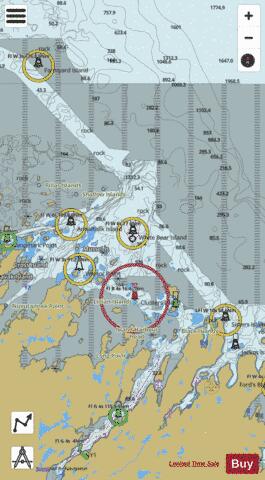 Cape Makkovik to/a Winsor Harbour Island Marine Chart - Nautical Charts App