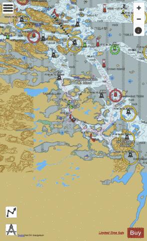 Davis Inlet to/aux Seniarlit Islands Marine Chart - Nautical Charts App
