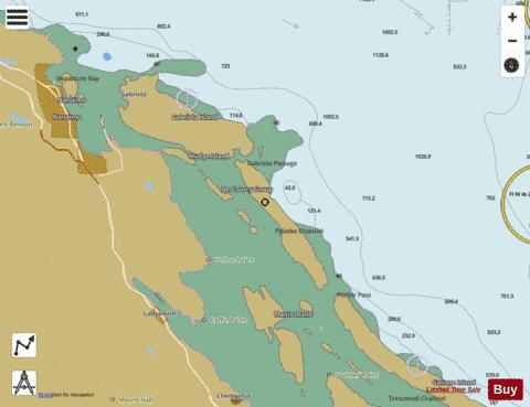 Thetis Island to\a Nanaimo Marine Chart - Nautical Charts App