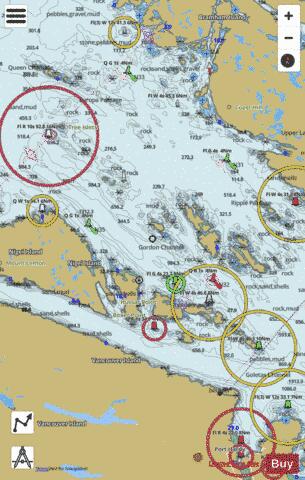 Queen Charlotte Strait Western Portion\Partie Ouest (Part 2 of 2) Marine Chart - Nautical Charts App