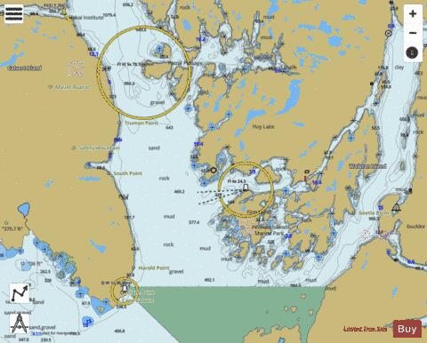 Approaches to Smith Sound and Rivers Inlet (Part 1 of 2) Marine Chart - Nautical Charts App