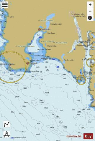 Millar Channel to\a Estevan Point (Part 1 of 2 Western half) Marine Chart - Nautical Charts App