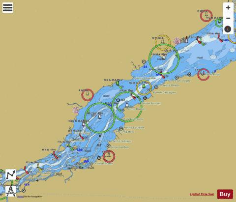 Lake St. Francis Marine Chart - Nautical Charts App