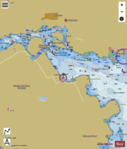 Bruce Mines to\a Sugar Island Marine Chart - Nautical Charts App