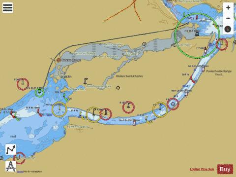 Canal de Beauharnois - East end to Lac Saint-Francois Marine Chart - Nautical Charts App