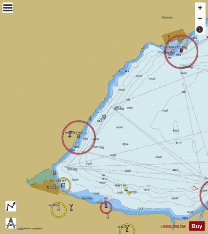 Toronto to/\xE0 Hamilton Marine Chart - Nautical Charts App