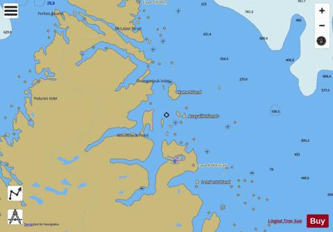 Cape Kakkiviak to Duck Islands Marine Chart - Nautical Charts App
