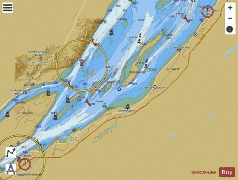 Sault-au Cochon a\to Quebec Marine Chart - Nautical Charts App
