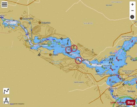 Lac Saint-Louis a\to Carillon Marine Chart - Nautical Charts App