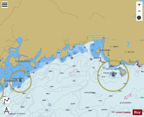 Blanc Sablon \xE0/to Baie de Bonne-Esp\xE9rance Marine Chart - Nautical Charts App
